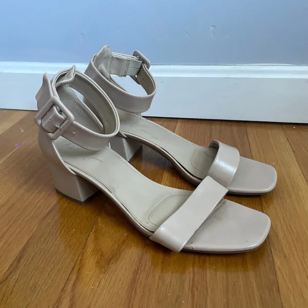 Nude Block Heel Sandal 9 Minimal Neutral Wedding Dance Floor 2" Mari A Mattie2 - Image 2