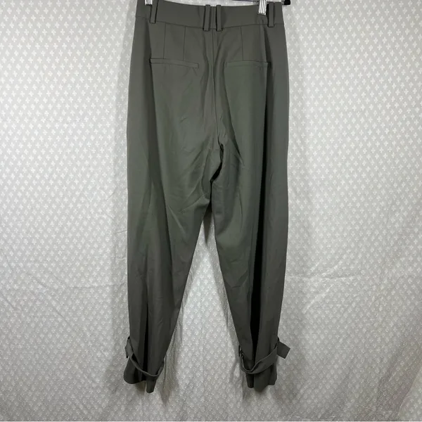 Aritzia Babaton‎ Green Gray Wool Blend High Rise Taper Trouser Pants - Image 5