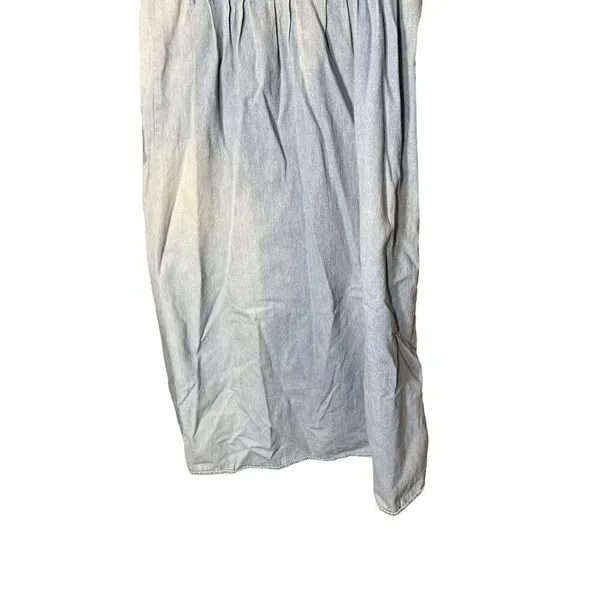 Vintage Fads Denim Cottagecore‎ Maxi Dress Modest Grunge 90s 80s Size 8 - Image 3