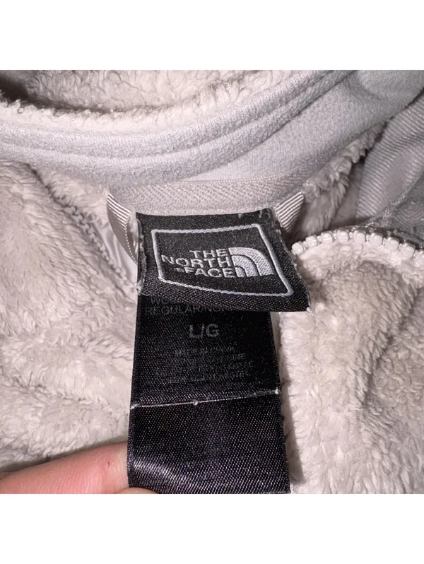 The North Face $110 Osito Fleece Jacket Womans Large Gray Cozy Warm Lightweight - Image 5