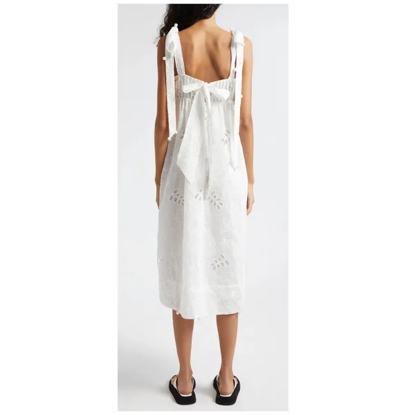 NEW Farm Rio Eyelet Embroidered Midi Dress Size XS - Image 6