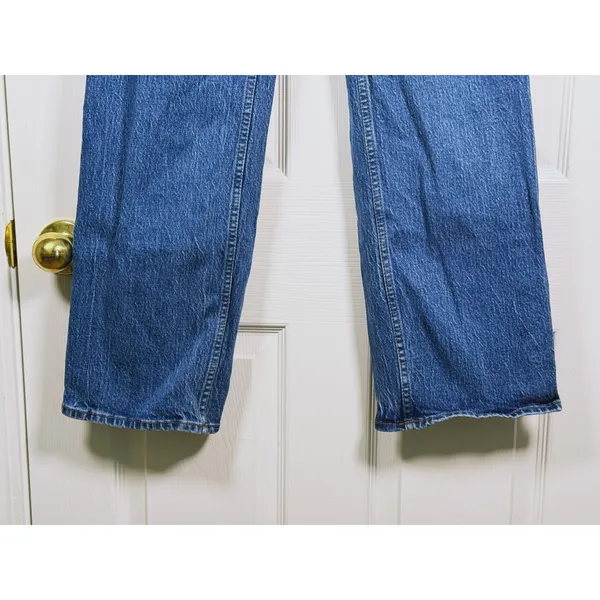 Abercrombie & Fitch The 90s Relaxed Jean High Rise Size 26 Blue Denim Y2K Retro - Image 7