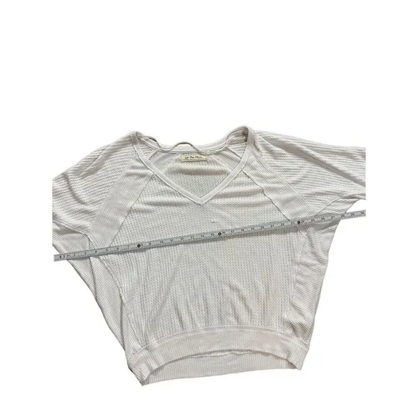 Free People Santa Clara‎ Thermal Top Alabaster White Sz XS - Image 6