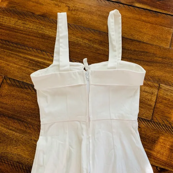 $165 Clayton x Revolve Darcie jumpsuit in white S - Image 13