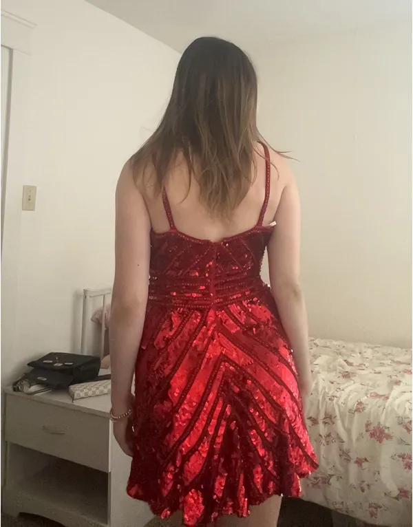Sherri Hill Homecoming Dress Red - Image 2