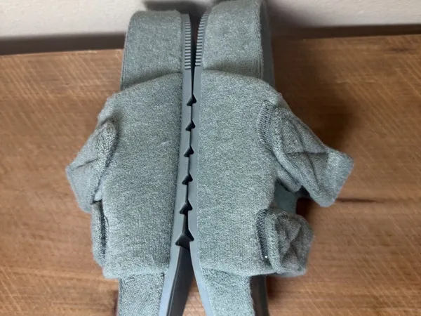 A New Day Sage Green Remi Platform Sandals Size 7 Terry Cloth Towelling - Image 4