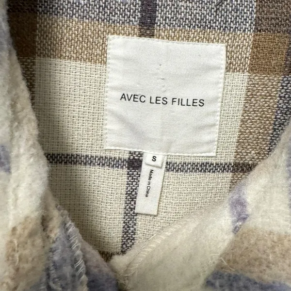 Avec Les Filles Plaid Shirt Jacket - Image 2