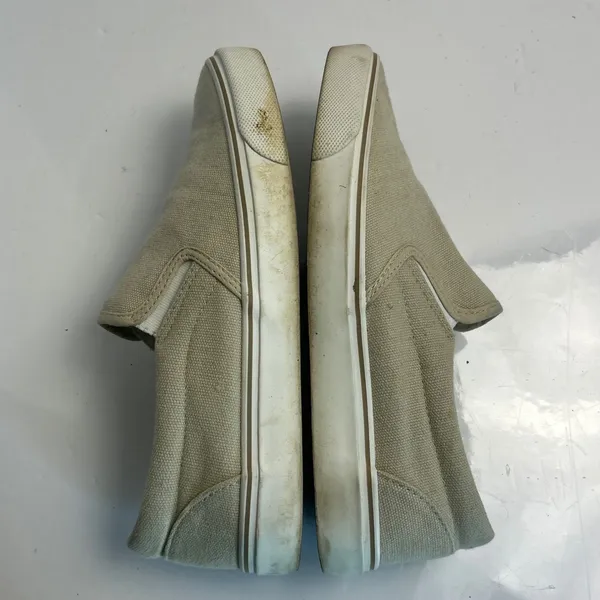 Natural‎ Reflections Womens Beige Canvas Slip On Sneakers SC-0404-VABK Size 7.5 - Image 6