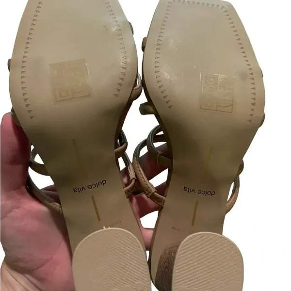 👠 Dolce Vita Patsi Strappy‎ Block Heels Nude 6.5 👠 - Image 5
