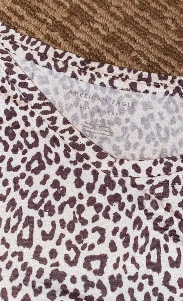 American Eagle Leopard Print Top - Image 3