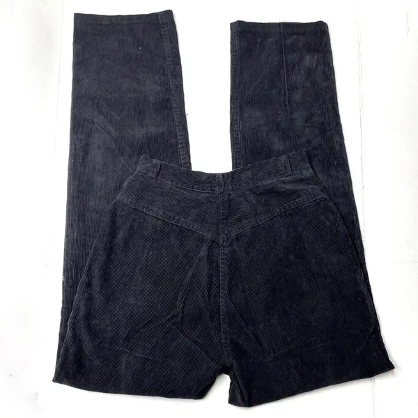 Vintage High Waisted Black Corduroy Mom Jeans Trouser - Image 3