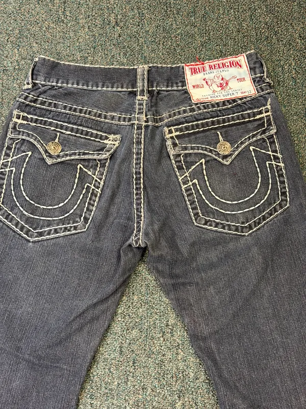 True Religion Ricky Super T Size 32 Made In USA - Image 6