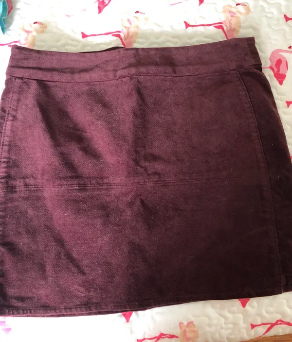 Forever 21 Velvet Deep Purple Mini Skirt - Image 6