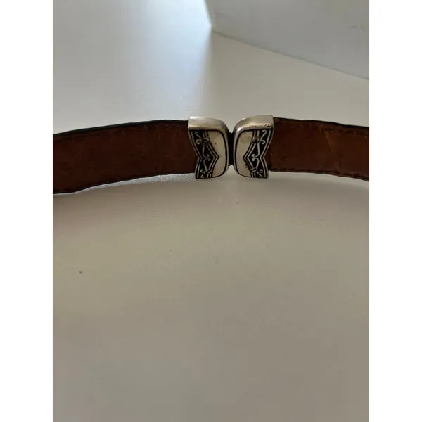 Vintage Women’s Black/Brown Reversible Belt - Image 4