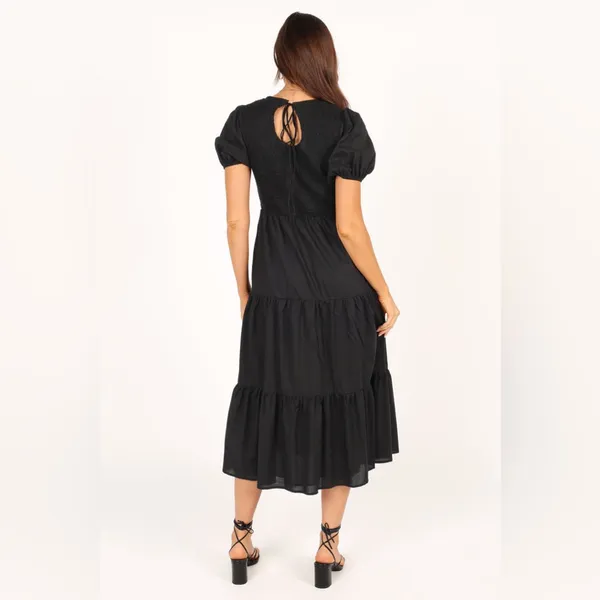 Petal & Pup Black Midi Dress - Image 2