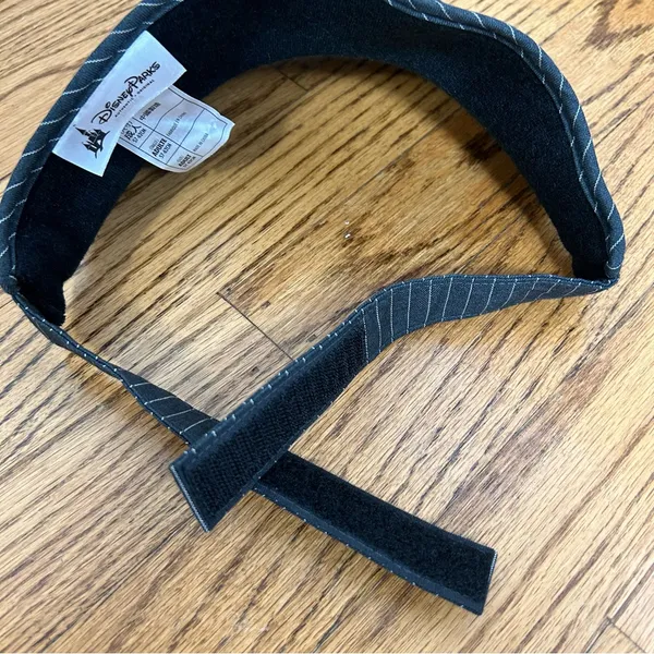DISNEY PARKS Mickey Mouse Black And White Pinstripe Sun Visor Adjustable Size OS - Image 8