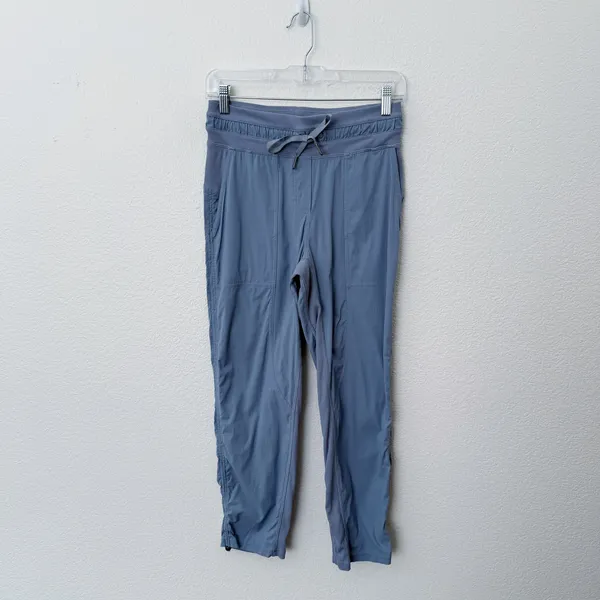 [Lululemon] Utility Blue Dance Studio Mid-Rise Cropped Pants Workout Swift Sz 4 - Image 2