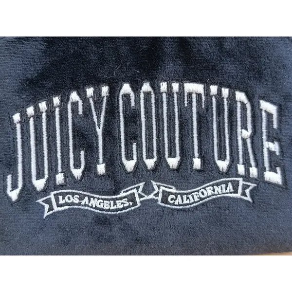 Juicy Couture Liquorice Couture University Mini Compact Wallet Embroidered NWT - Image 4