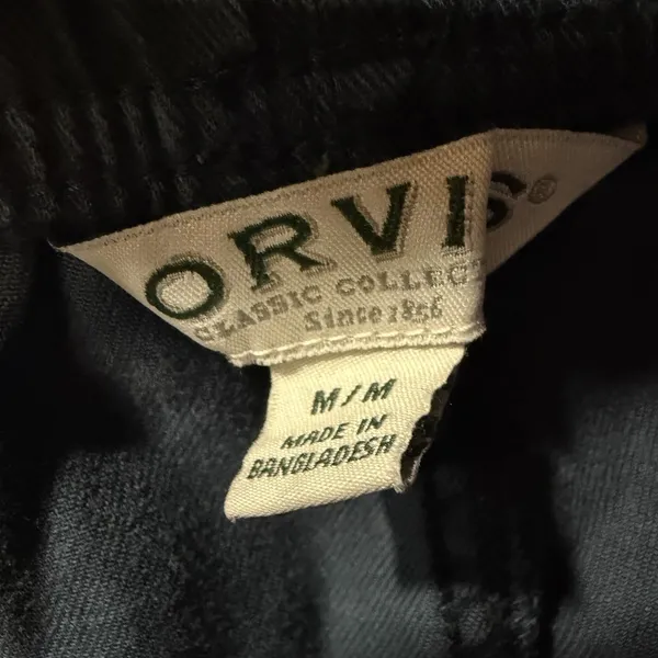 Orvis Women's‎ Jogger Pants Medium Blue Leaf Print Lyocell Elastic Waist - Image 8