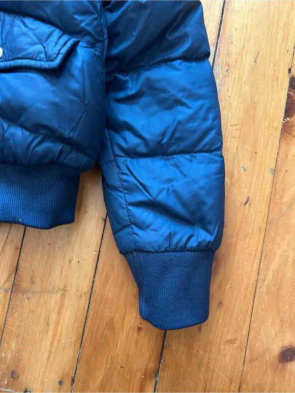 The North Face Puffer Ski Jacket vintage goose down xs blue - Image 2