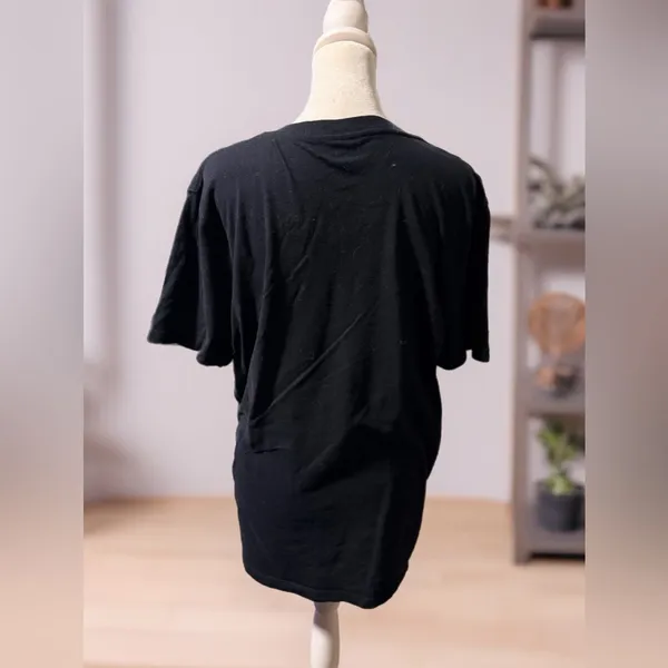 Handmade Old Navy Black‎ and Orange “Leveled up to mom” Gaming T-Shirt - Image 4