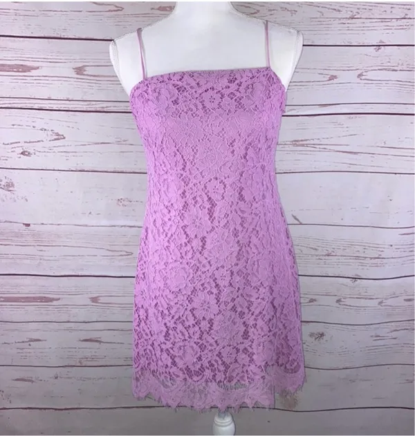 Lilac Purple lace dress - Image 4