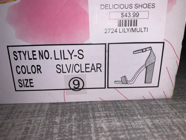 Sparkling Heels Size 9 - Image 2