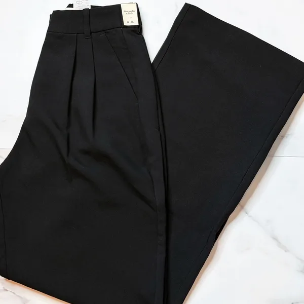 NWT Abercrombie & Fitch Curve Love Sloane Tailored Wide Leg Pants - Image 3