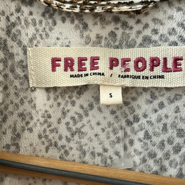 Free‎ People Wild Nights Snake Print Kimono Duster Brown Size S - Image 6
