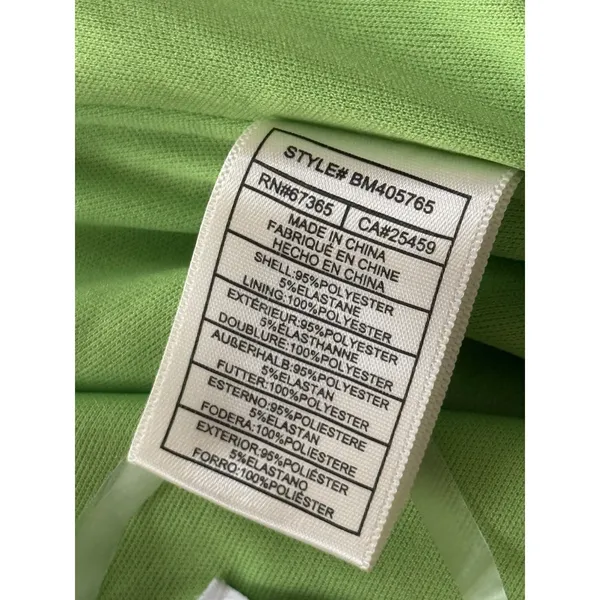 Steve Madden Strapless Mesh Corset Top Women's‎ Size Medium Green Neon Bright - Image 5