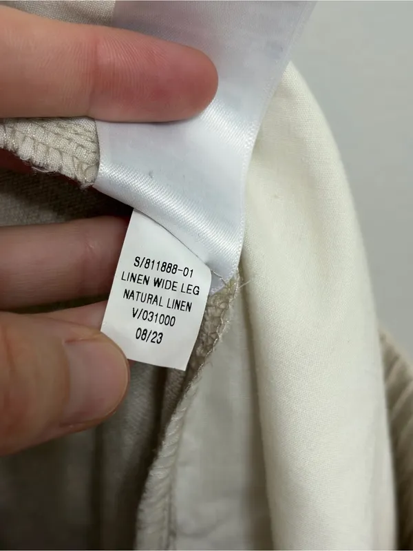 NEW Old Navy High-Waisted Linen-Blend Wide-Leg Pants in Natural Linen - M Tall - Image 9