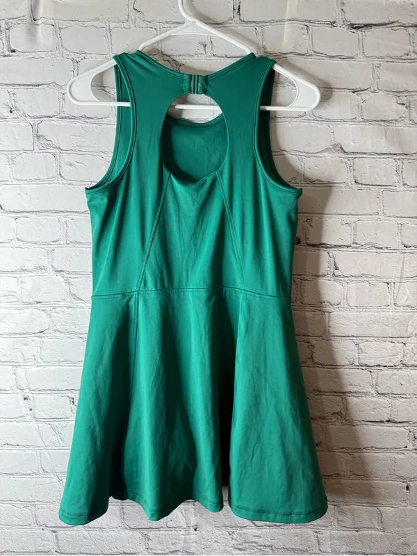 Nwt H&M move Green Sleeveless Fit-and-Flare athletic Dress size medium - Image 3