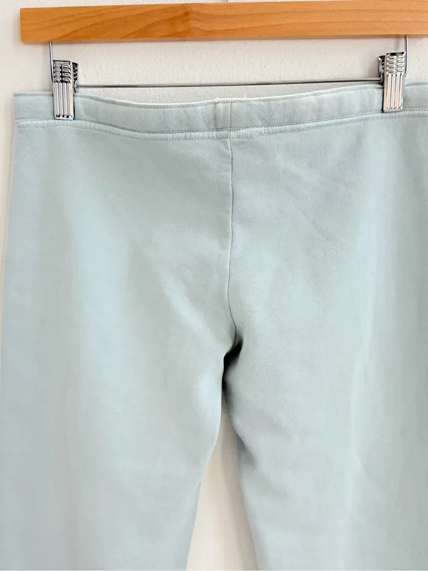 Brandy Melville John Galt Light Blue Mint Drawstring Fleece Sweatpants - Image 8