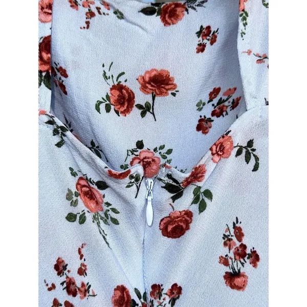 Wild Fable Floral Baby Blue Maxi Dress Medium Cottagecore Grandmacore Coquette - Image 6