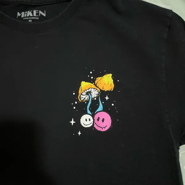 Miken Daydreaming Graphic T-Shirt - Black with Multicolor Design Sz M - Image 3