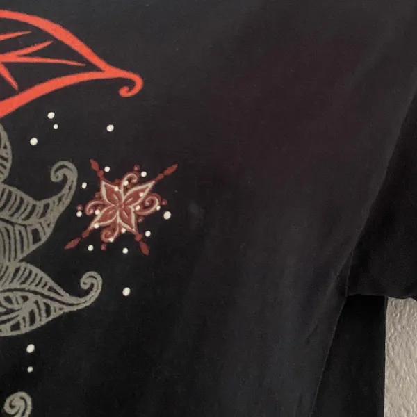 Vintage‎ Y2K Black T-Shirt S Fairy Grunge Gothic Summer Casual 2000s Graphic Tee - Image 6