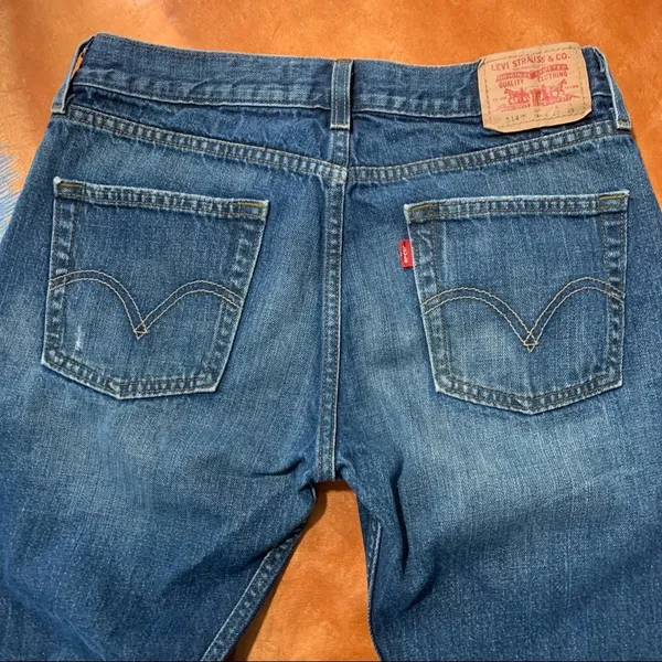 Vintage Levis 514 Jeans Red Tab Slim Straight - Image 9
