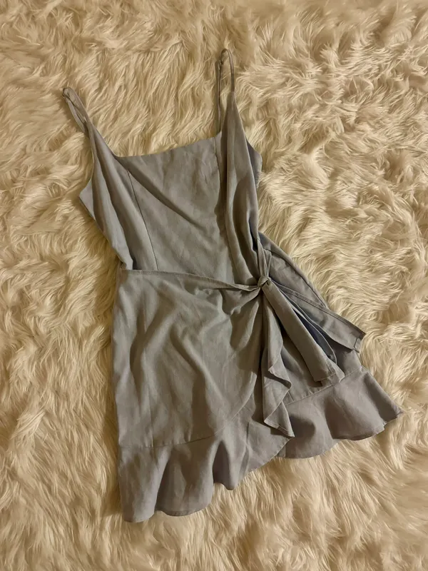 Princess Polly Cottage Hill Mini Dress Baby Blue - Image 3