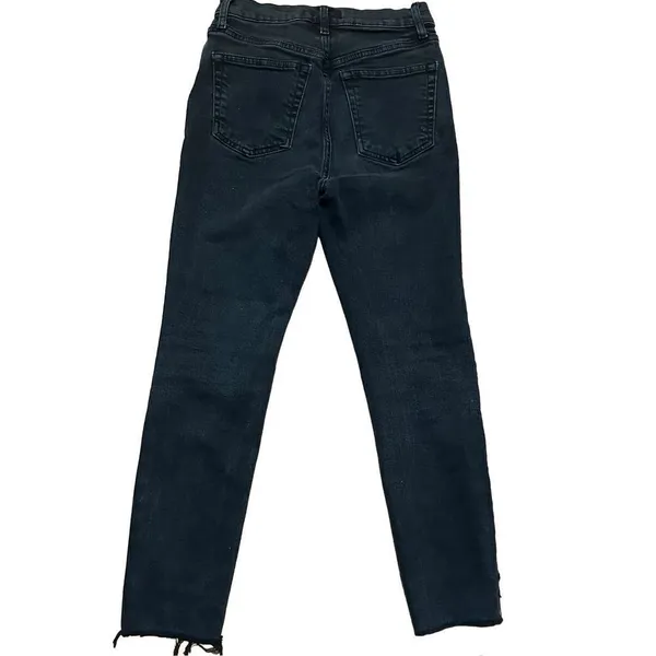 We‎ the Free black distressed high rise skinny jeans sz 25 - Image 2