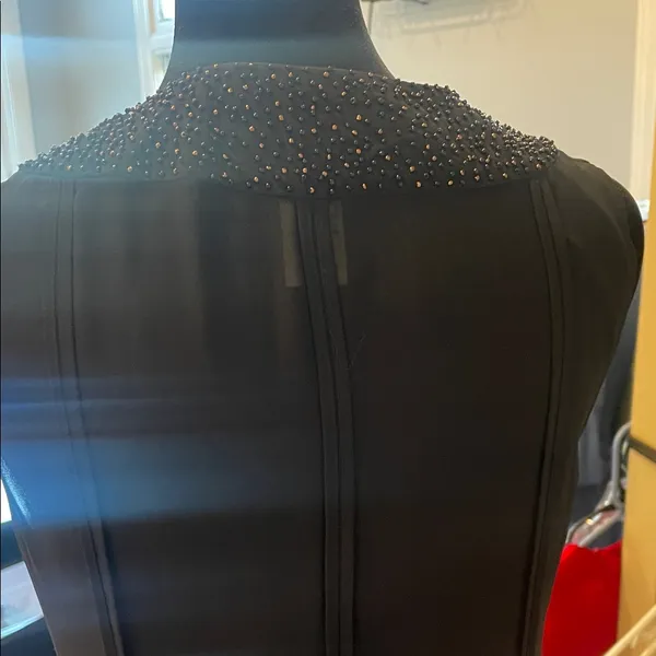 Eliza J Elegant Black Sleeveless Dress with Embroidered Details new size 4 - Image 3