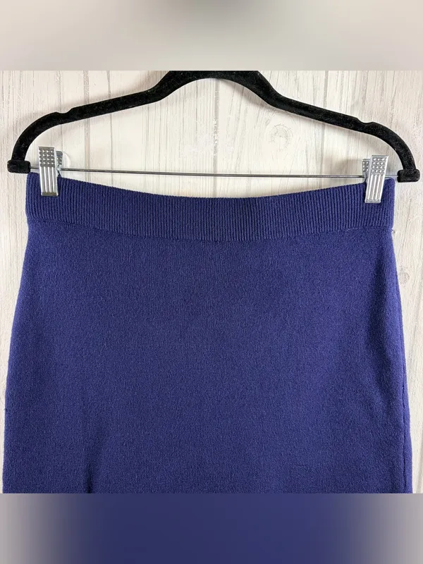 PINK‎ ROSE NWOT Navy Blue Knit Mini Skirt, Large - Image 3
