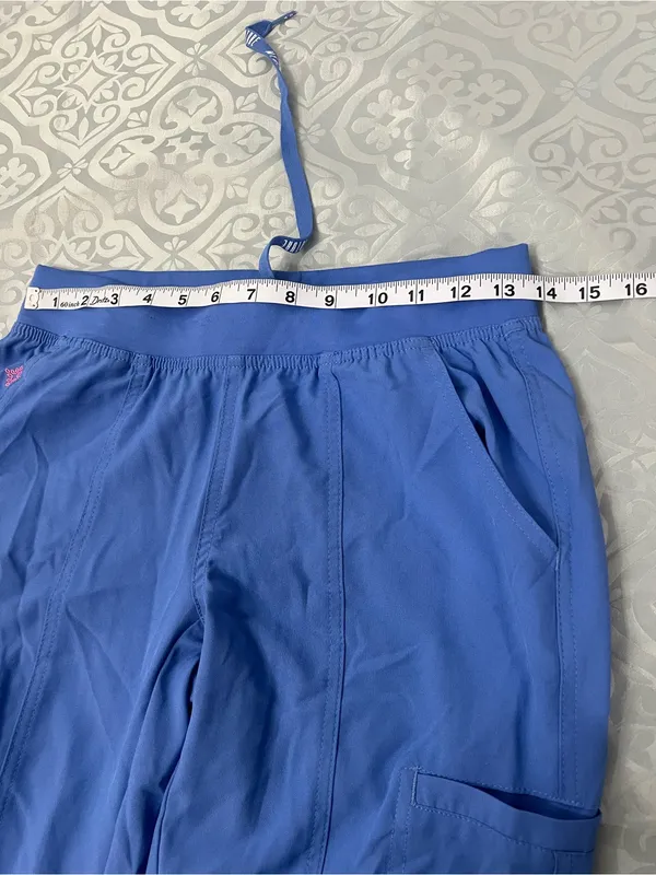 Med Couture Straight-Leg Scrub Pants in Periwinkle - Image 8