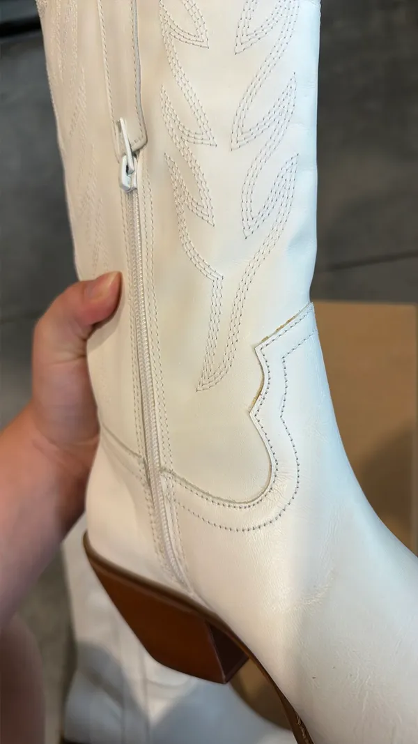 Coconuts by Matisse White Cowgirl Boots - Image 6