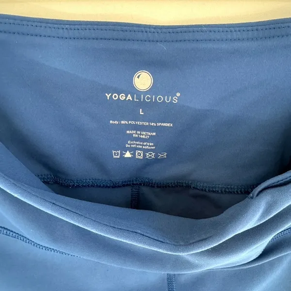 Yogalicious | Yoga Pants | Slate Blue | Size L - Image 5