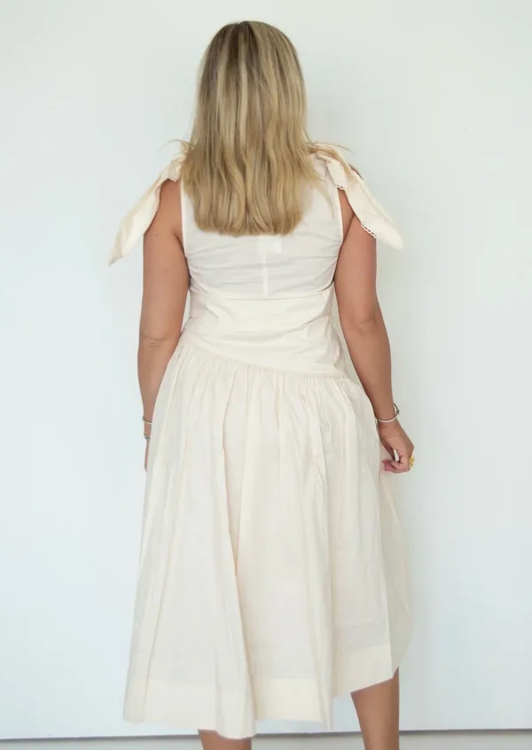 Swank Cream skirt set White - Image 2