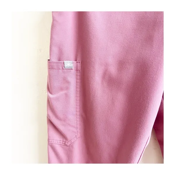 Beyond Scrubs 9 Pocket Tapered Leg Cargo Pant In Strawberry Mousse Petite Small - Image 4