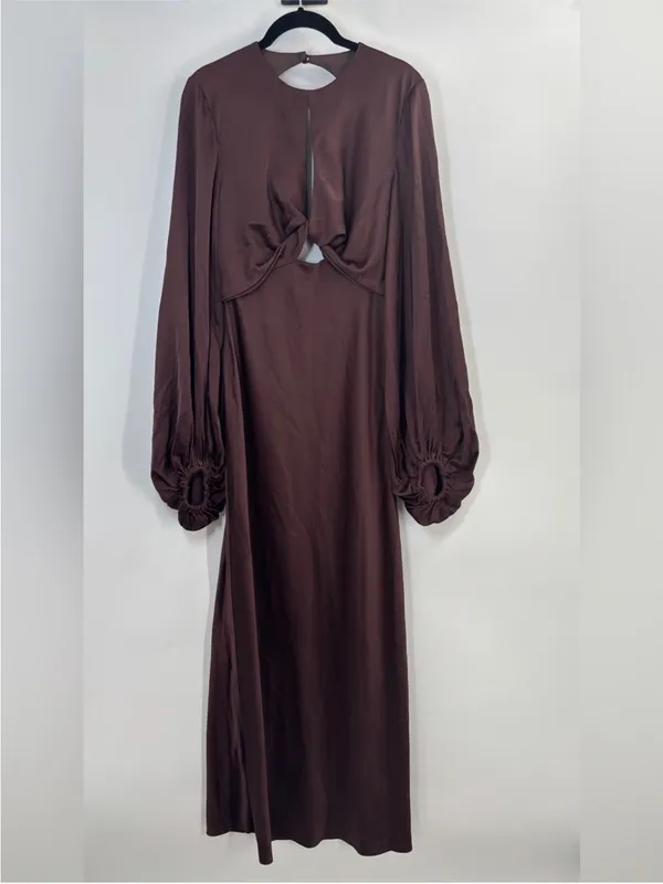 Significant Other Demi Backless Long-sleeve Column Gown AU8/US4 - Image 6