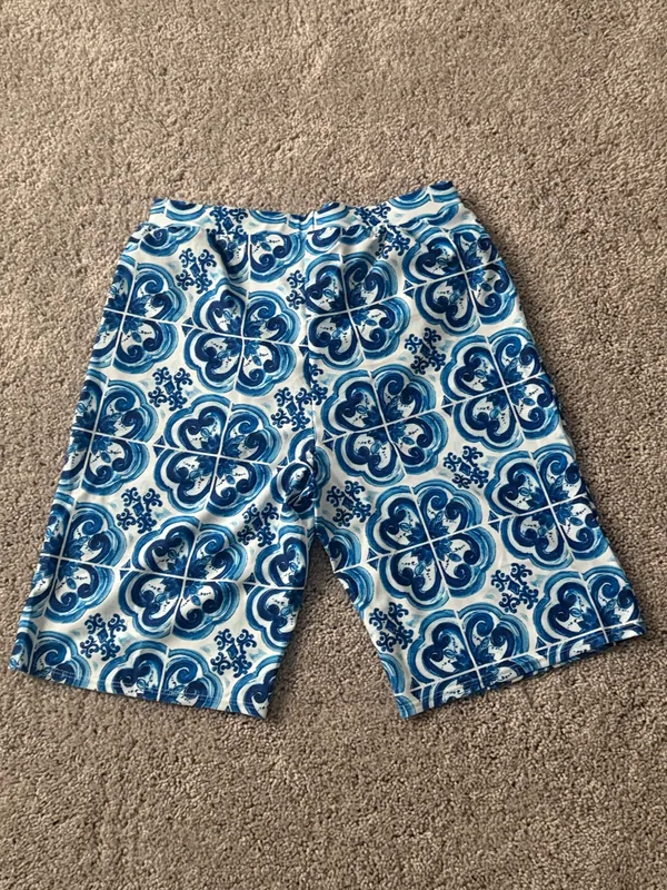 Men’s Blue & White Swim trunks - Image 2