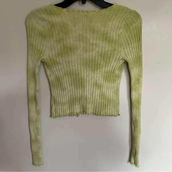 Women's Juniors American Eagle Tie Front Tie Dye Long Sleeve Top Size‎ Small - Image 13