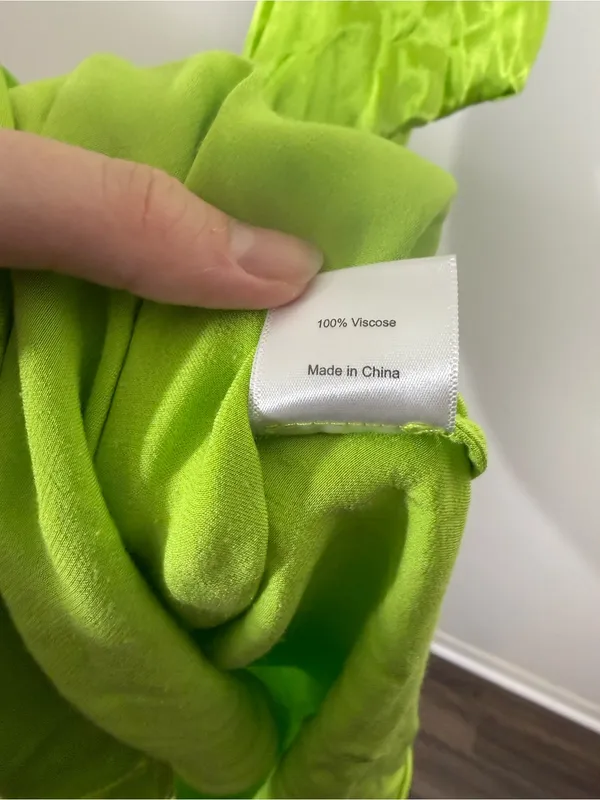 Rat and Boa Lima Dress Lime Green Small - Image 8